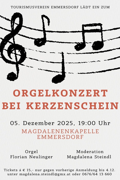 Orgelkonzert am 05.12.2025